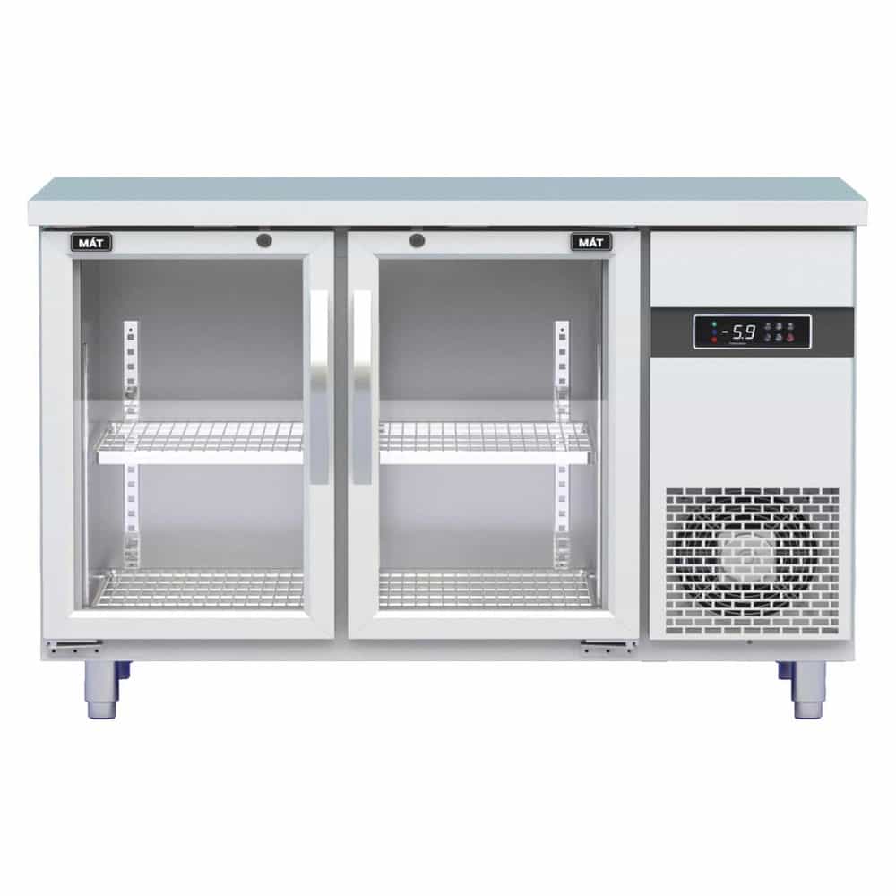 BÀN ĐÔNG 2 CÁNH KÍNH INOX HOMECEN 280 LÍT BDQ.2MK1275