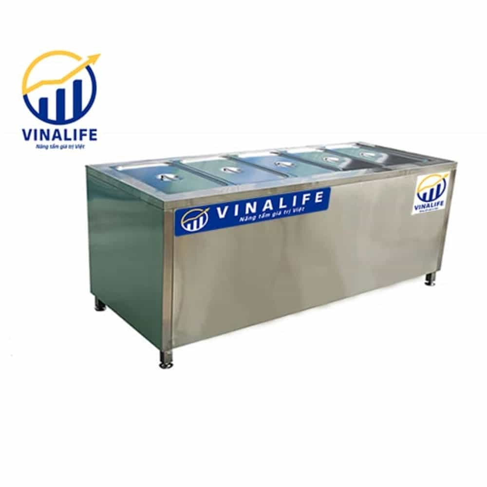 BÀN GIỮ NÓNG THỨC ĂN 5 KHAY VINALIFE VNL-TGN-5K