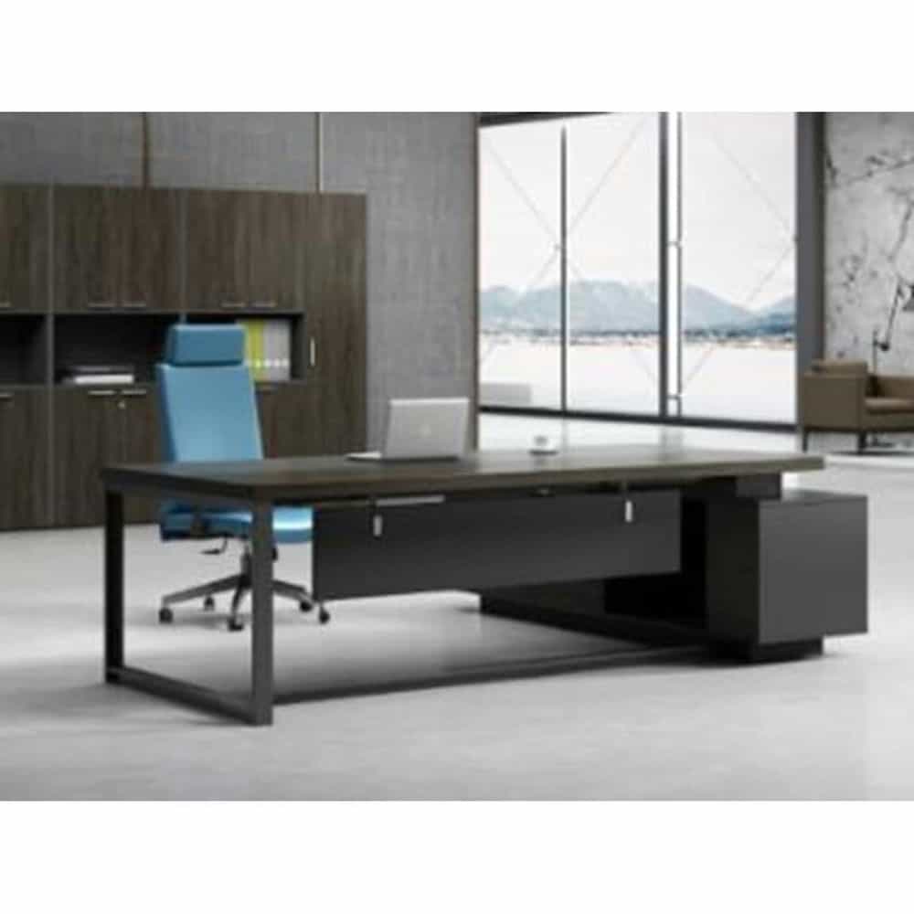 BÀN LÀM VIỆC BLVN-JAN-JK-A0324 MDF SẮT XI KHUNG CHẮC 2.4M