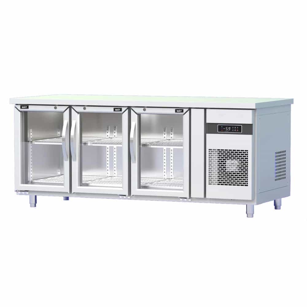 BÀN MÁT 3 CÁNH KÍNH INOX HOMECEN 460 LÍT BMQ.3MK1875