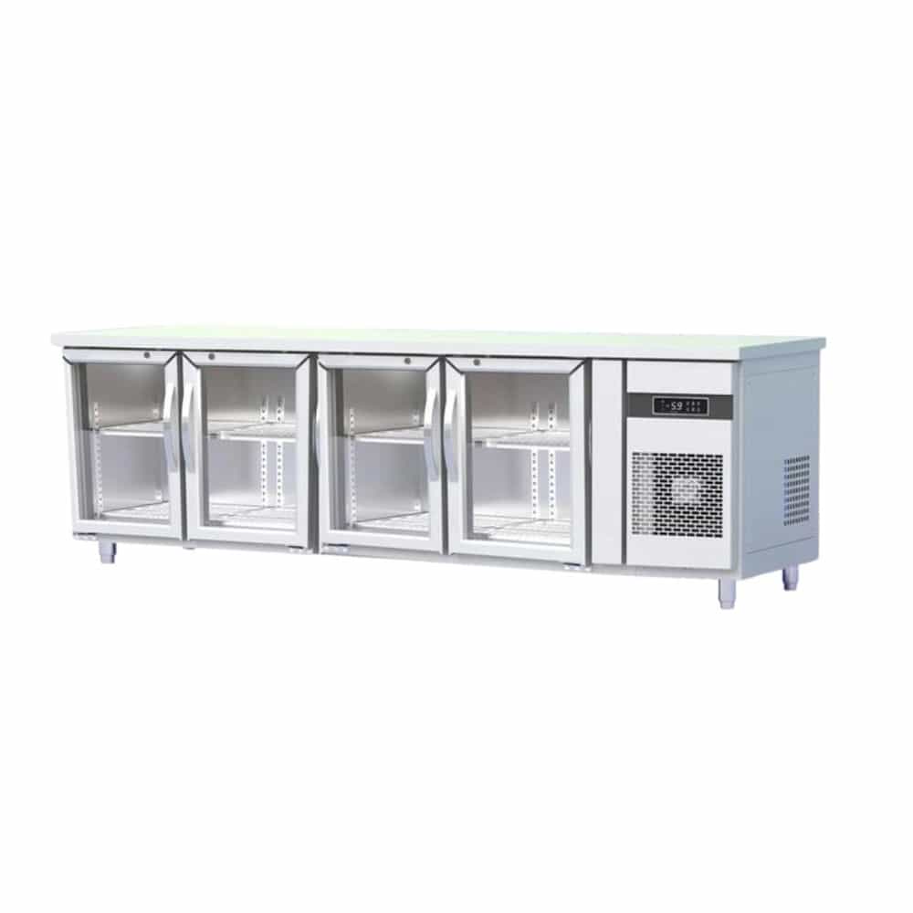 BÀN MÁT 4 CÁNH KÍNH INOX HOMECEN 610 LÍT BMQ.4MK2275