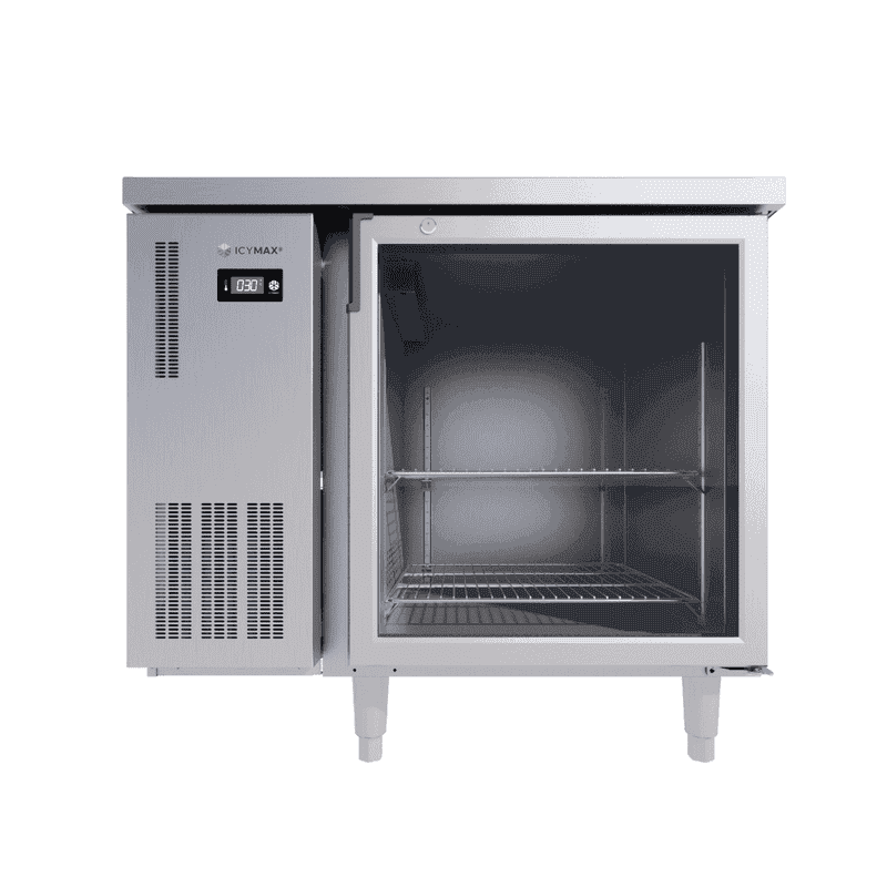 BÀN MÁT INOX 1 CÁNH KÍNH ICYMAX 220 LÍT ICR-1G097 QUẠT GIÓ (R290) (INOX 430)