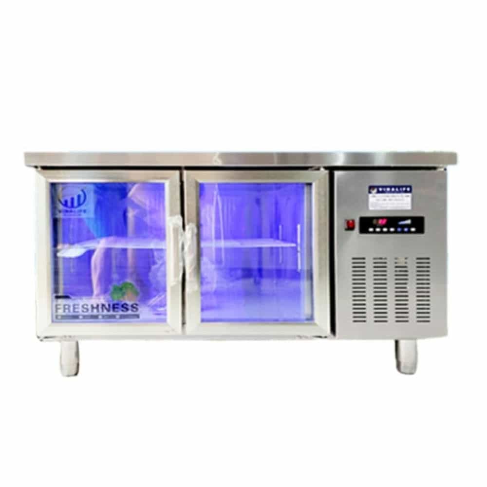 BÀN MÁT INOX 2 CÁNH KÍNH VINALIFE 340 LÍT VNL-BMCK 1.5 (R134A)