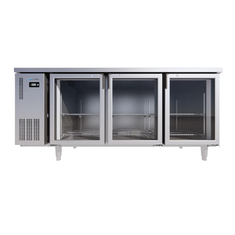 BÀN MÁT INOX 3 CÁNH KÍNH ICYMAX 535 LÍT ICR-3G187 QUẠT GIÓ (R290) (INOX 430)