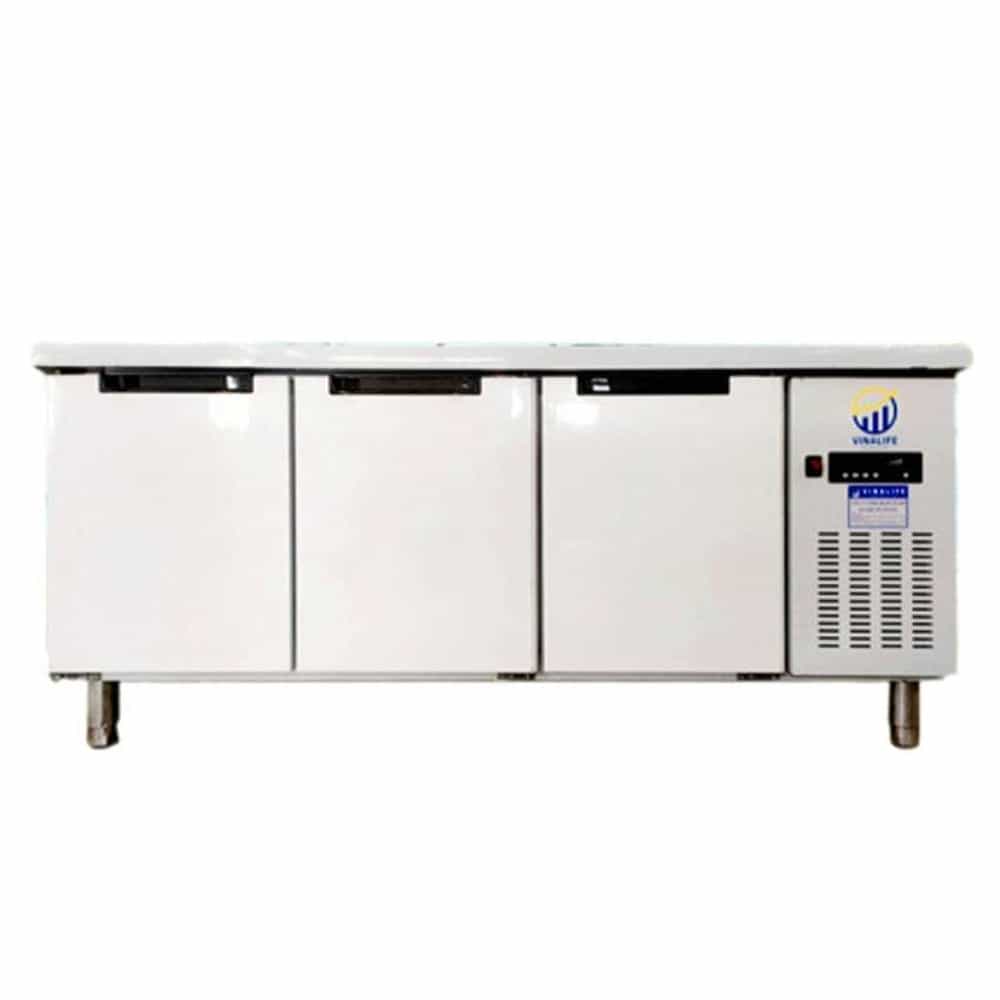 BÀN MÁT INOX VINALIFE VNL-BL 1.8 3 CÁNH 440L LÀM LẠNH TRỰC TIẾP