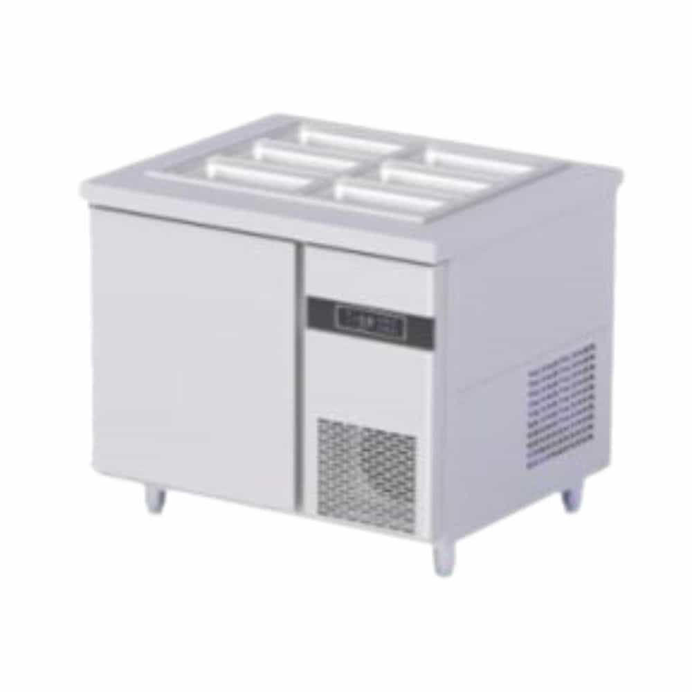 BÀN MÁT SALAD 1 CÁNH INOX HOMECEN 210 LÍT BSQ.1MI950