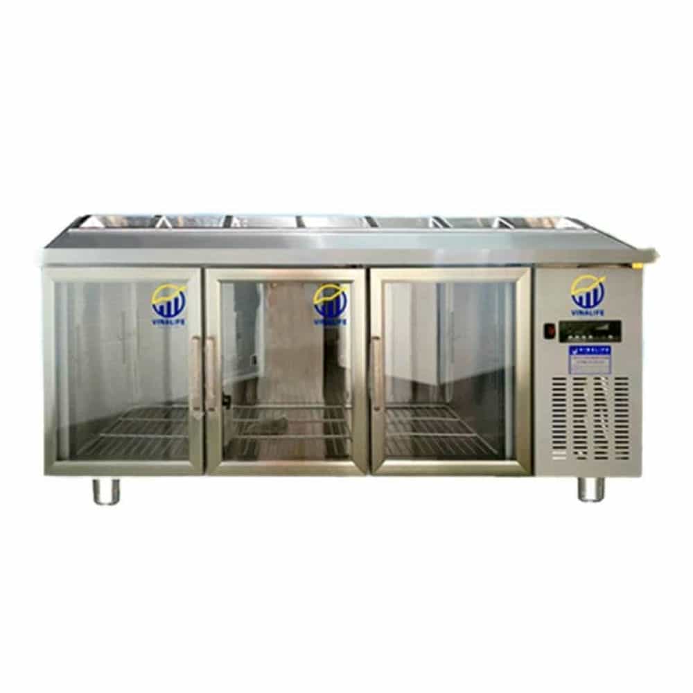 BÀN MÁT SALAD VINALIFE VNL-BSLCK-1.8 CÁNH KÍNH, 440L