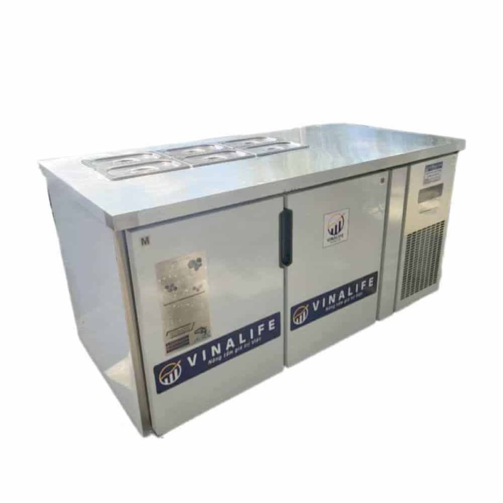 BÀN MÁT SALAD INOX VINALIFE VNL-BSL-1.5 340L QUẠT GIÓ