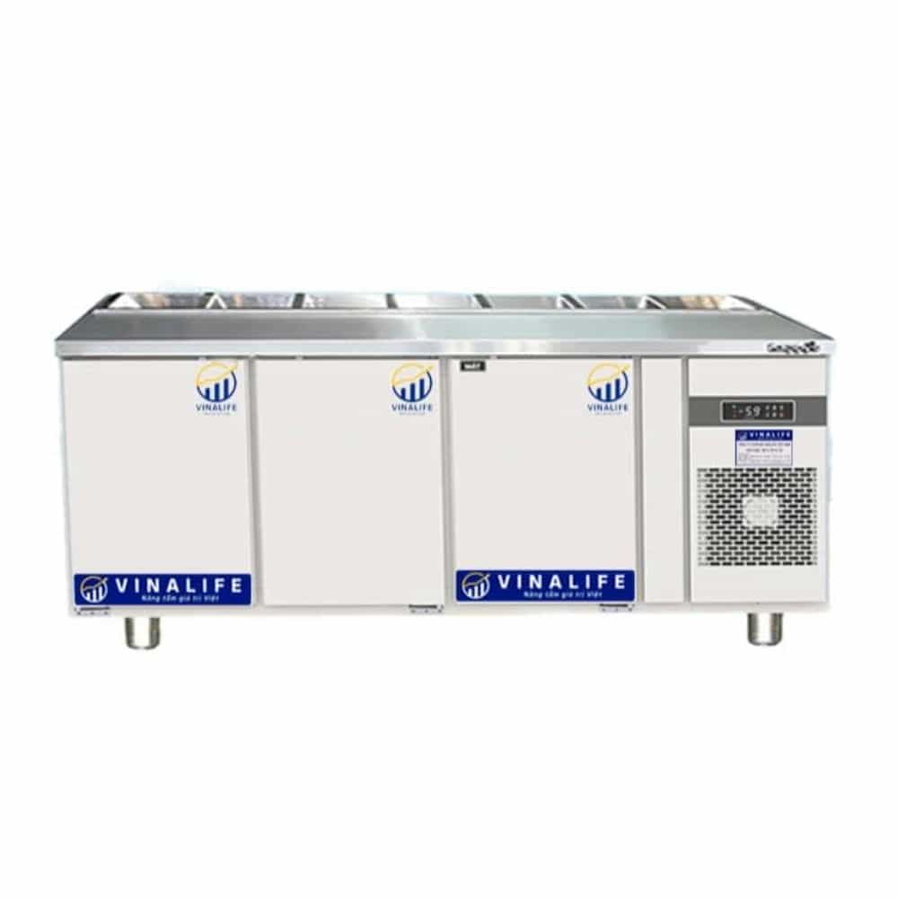 BÀN MÁT SALAD INOX VINALIFE VNL-BSL 1.8 480L QUẠT GIÓ