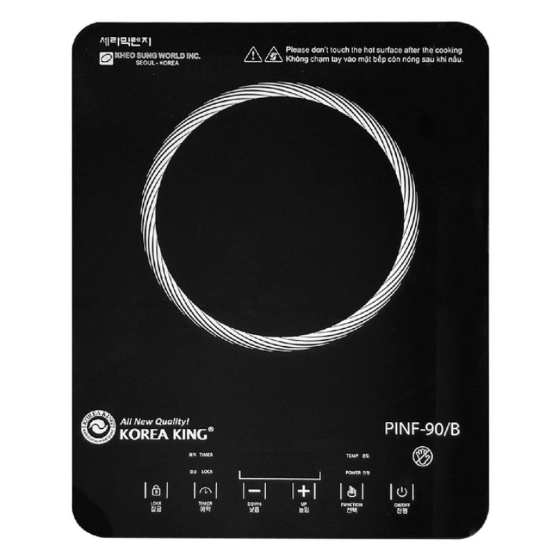 BẾP HỒNG NGOẠI ĐƠN KOREA KING PINF-90/B (2000W)