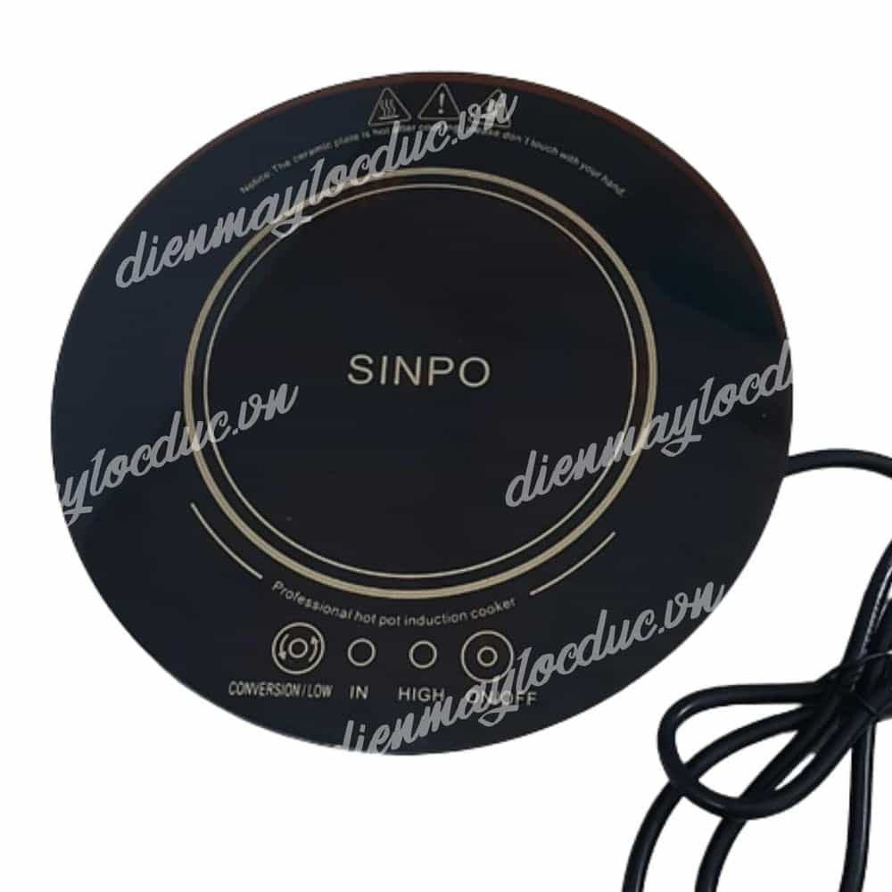 BẾP TỪ ÂM BÀN TRÒN SINPO D288 - 2000W ( ĐIỀU KHIỂN TRÊN MẶT BẾP )