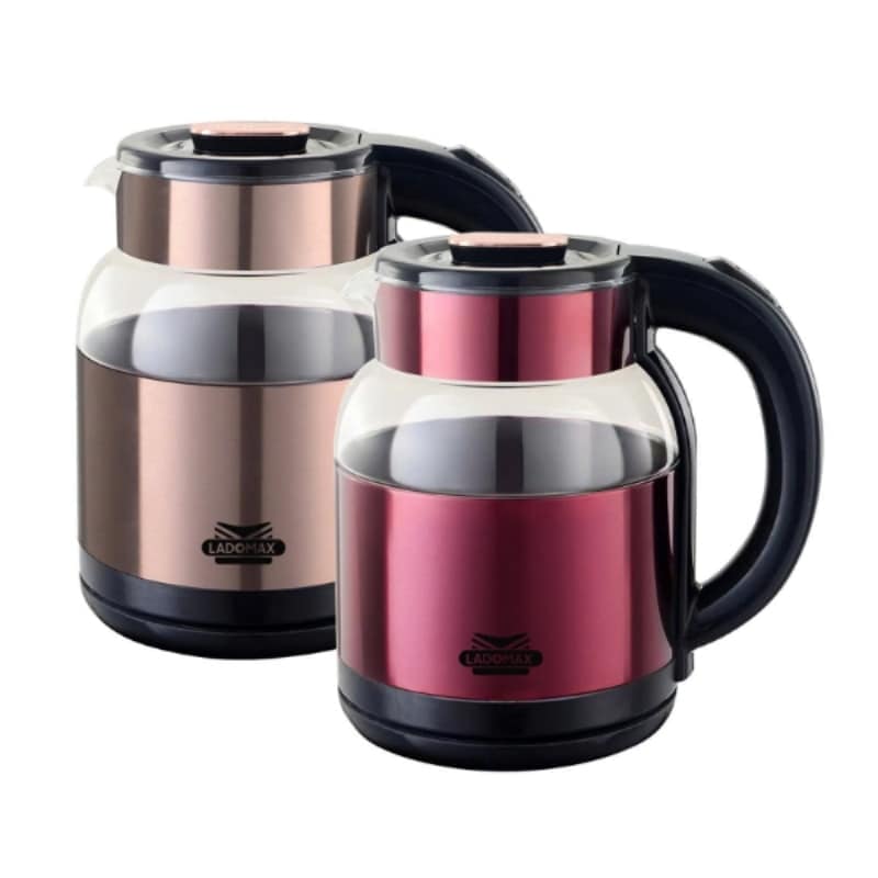 BÌNH ĐUN SIÊU TỐC THỦY TINH 2 LỚP LADOMAX 2.0 LÍT HA-829