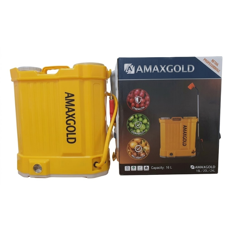 BÌNH XỊT ĐIỆN AMAXGOLD AG4521A – 20L, CHẠY ĐIỆN, 2 BƠM