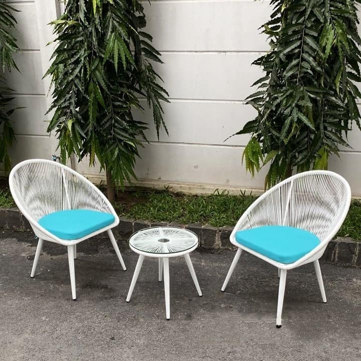 BỘ BÀN CÀ PHÊ KHUNG SẮT MT MT2A266 (1 BÀN + 2 GHẾ)