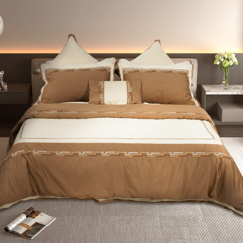 BỘ GA PHỦ D'LAVISH LUX2307 LUXURY COTTON LỤA 200X220 CAO CẤP