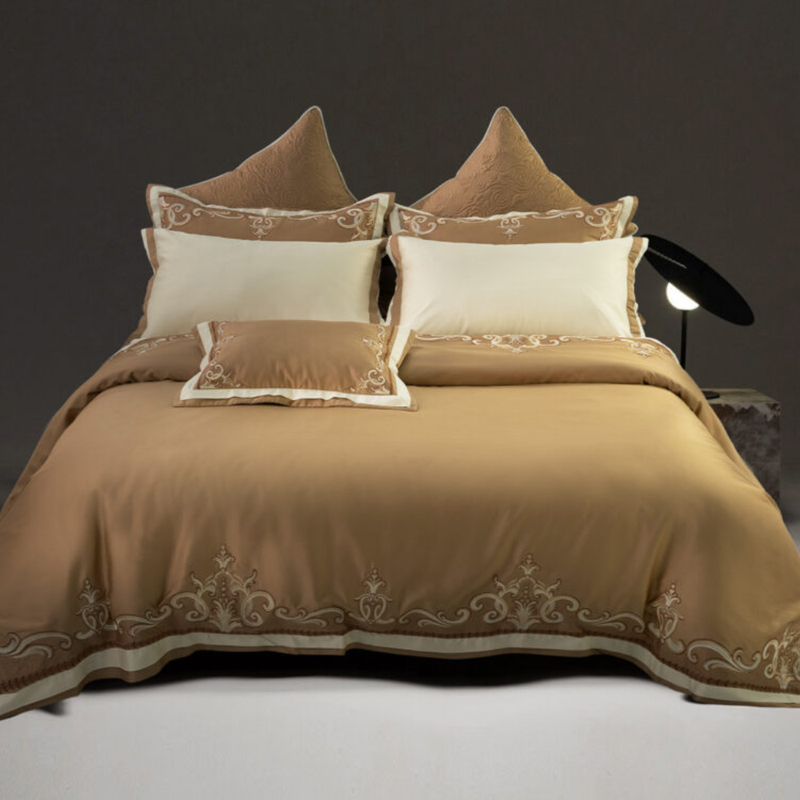 BỘ GA PHỦ D'LAVISH LUX2310 FREESIZE COTTON LỤA CAO CẤP SANG TRỌNG