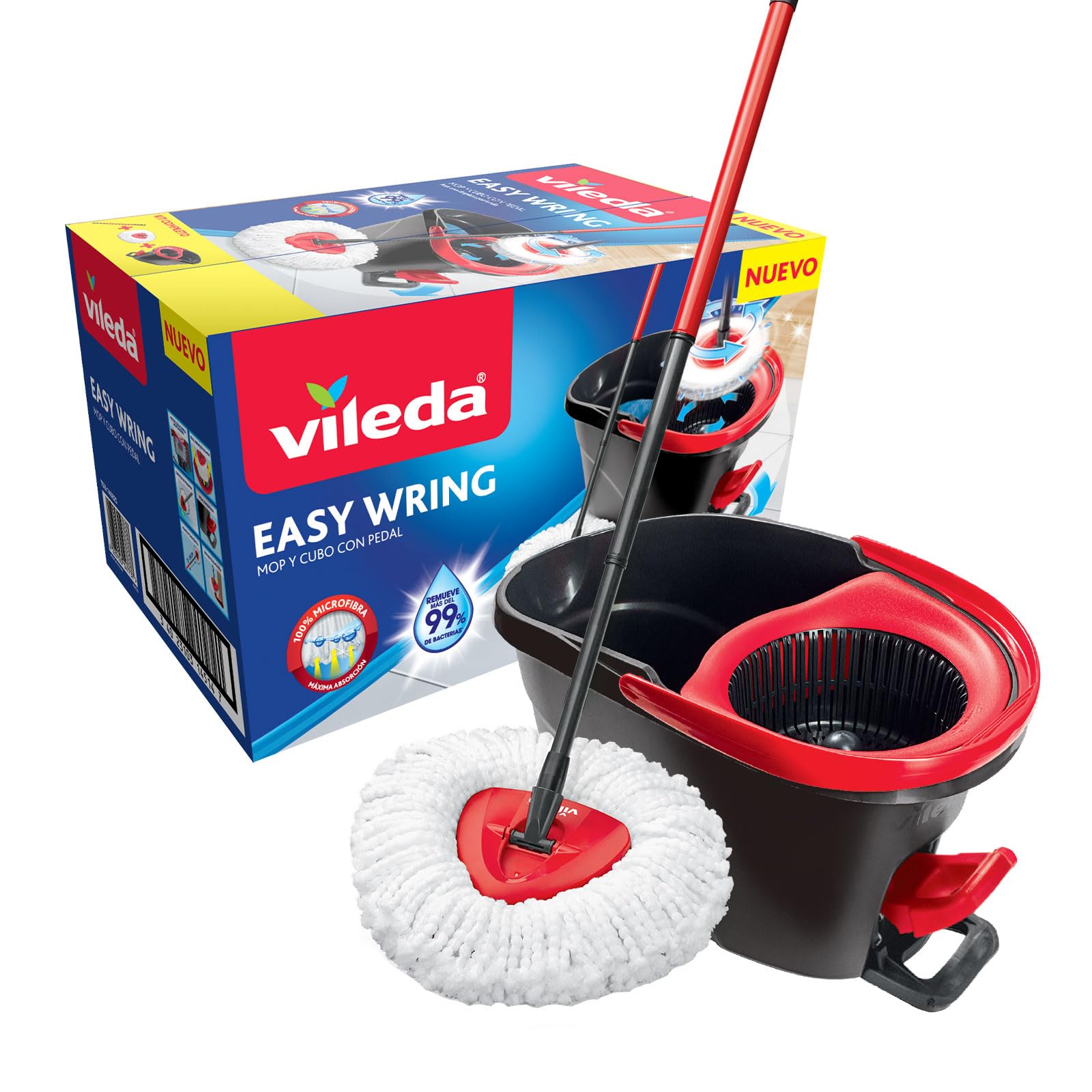 BỘ LAU NHÀ 360 ĐỘ VILEDA TURBO 3IN1 MICROFIBER