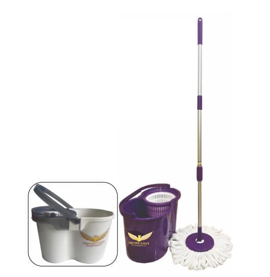 BỘ LAU NHÀ XOAY 360 ĐỘ PL ĐL-02