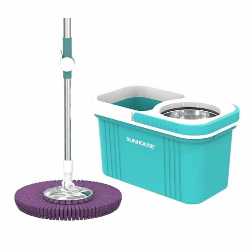 BỘ LAU NHÀ XOAY 360 ĐỘ SUNHOUSE KS-CL350IB INOX BỀN BỈ