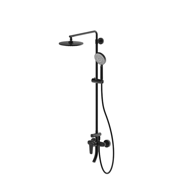 BỘ SEN CÂY GẮN TƯỜNG BRAVAT F6173218BW-A-ENG, 3 CHỨC NĂNG, BLACK PVD