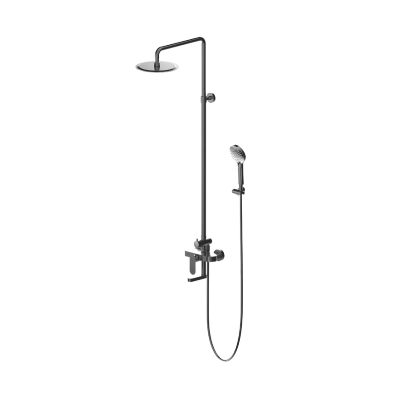 BỘ SEN CÂY GẮN TƯỜNG BRAVAT F665104BTC-A1-ENG, 3 CHỨC NĂNG, GUNMETAL