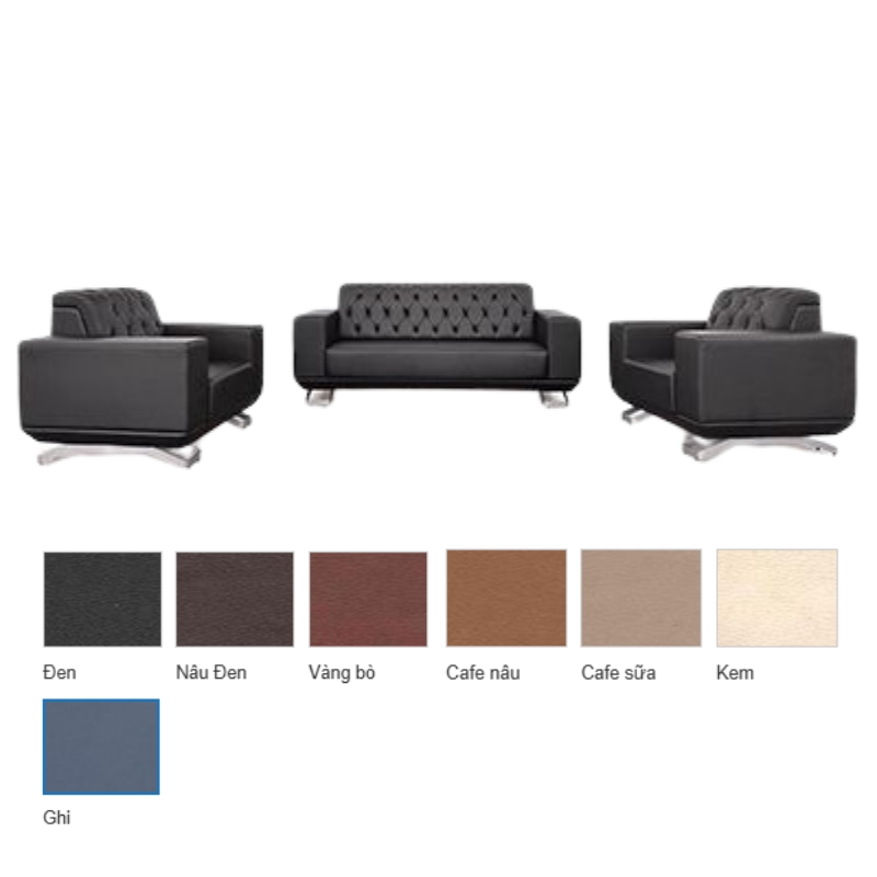 BỘ SOFA BỌC DA PU NT190 SP232 SANG TRỌNG CAO CẤP