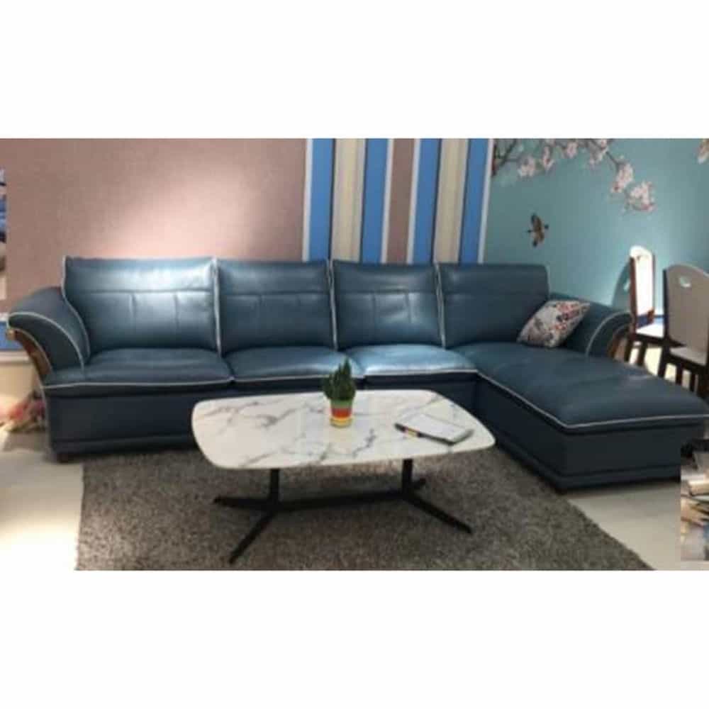 BỘ SOFA GÓC DA, MOUSSE XỐP, GỖ CHI LAI SFN-SOW-A381-P