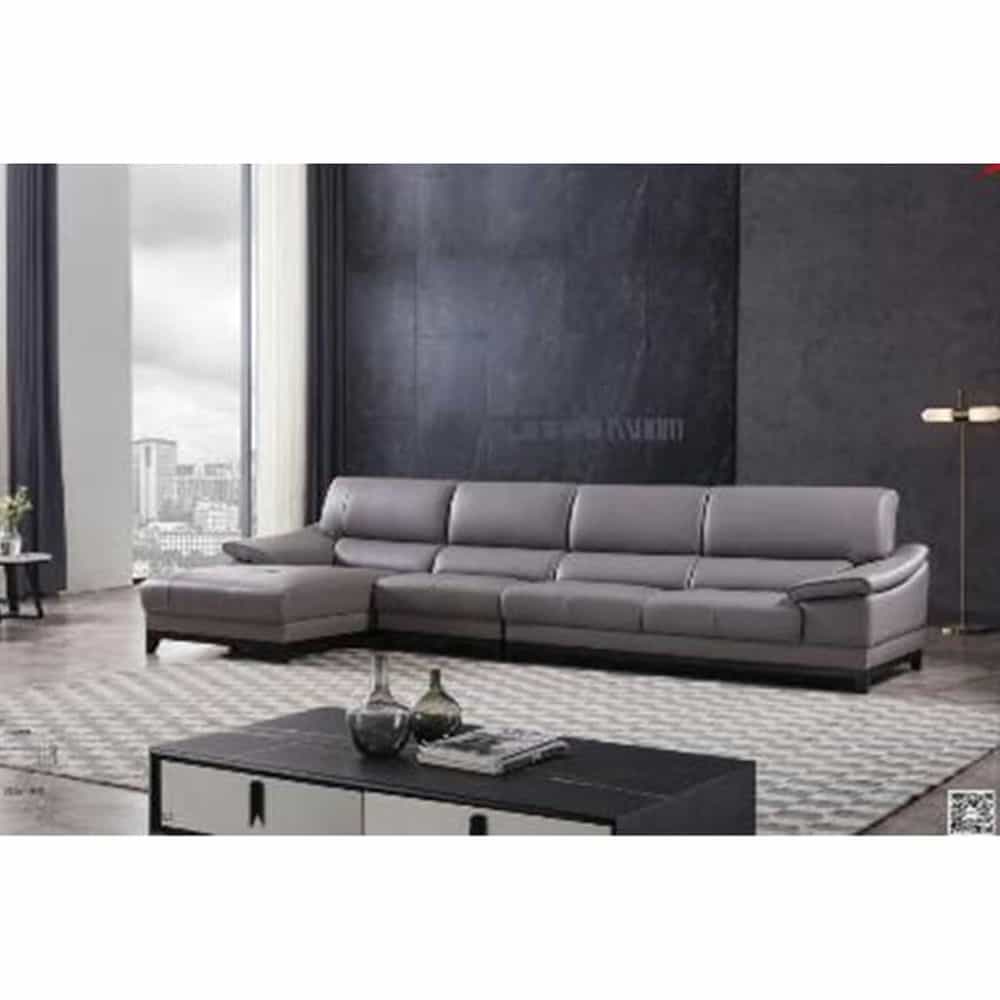 BỘ SOFA GÓC DA, MOUSSE XỐP, GỖ CHI LAI SFN-SOW-A382-T