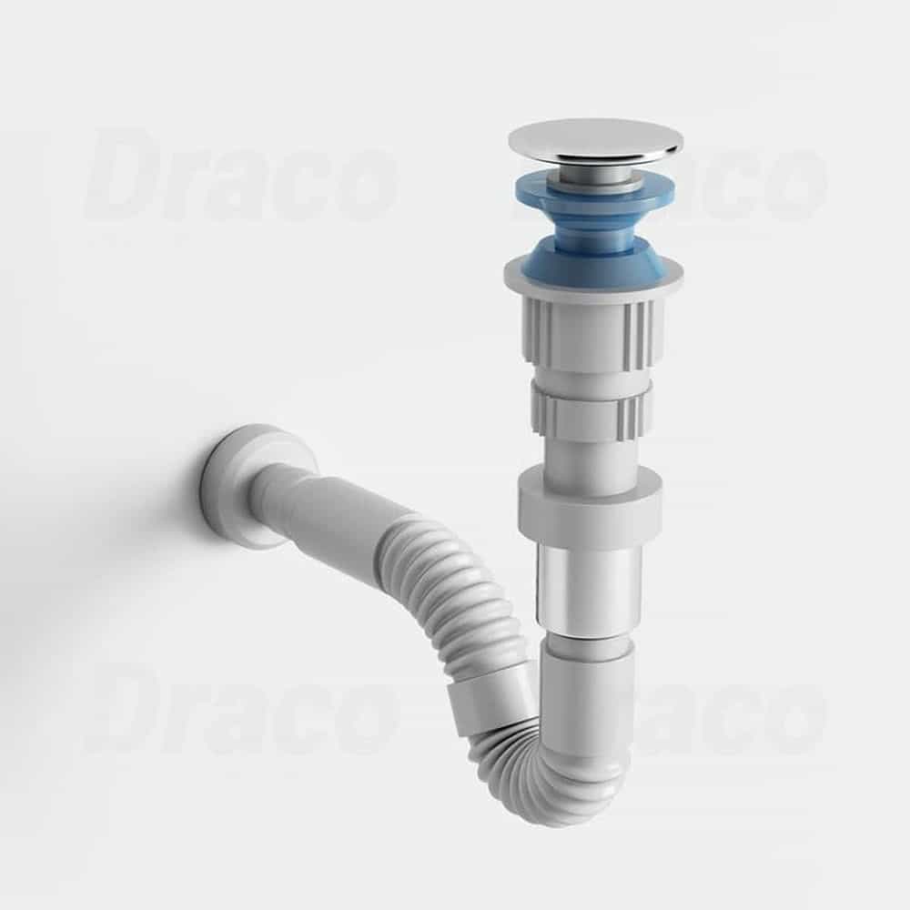 BỘ XẢ LAVABO DRACO ATXN2N NHỰA CHỐNG HÔI TRẮNG