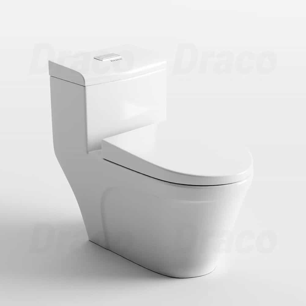 BỒN CẦU LIỀN KHỐI DRACO T1195S CÔNG NGHỆ XẢ XOÁY TYPHOON