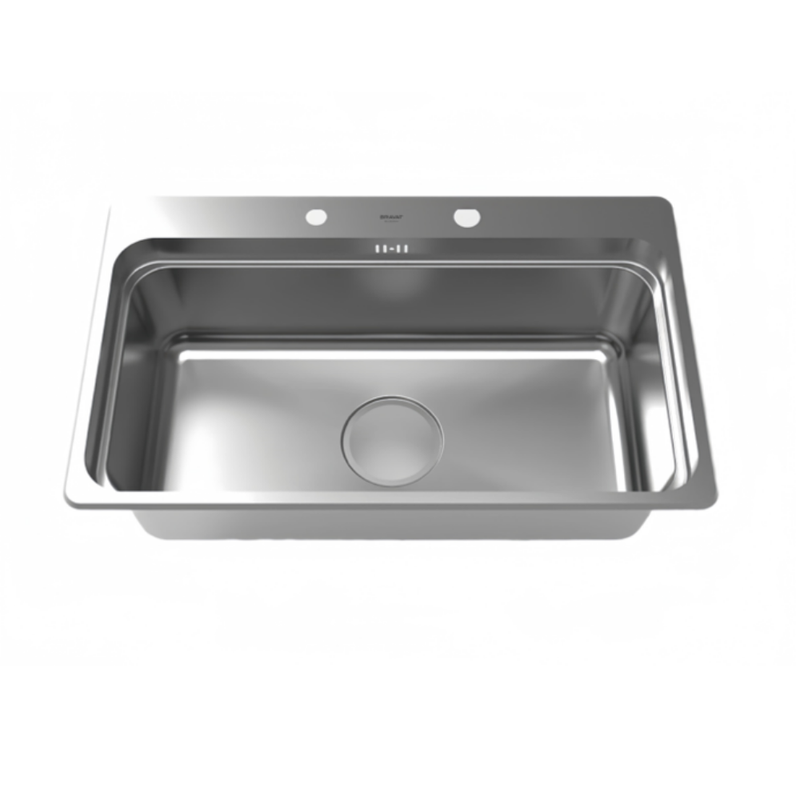 BỒN RỬA CHÉN BRAVAT K114603E INOX 304 CHROME MATT