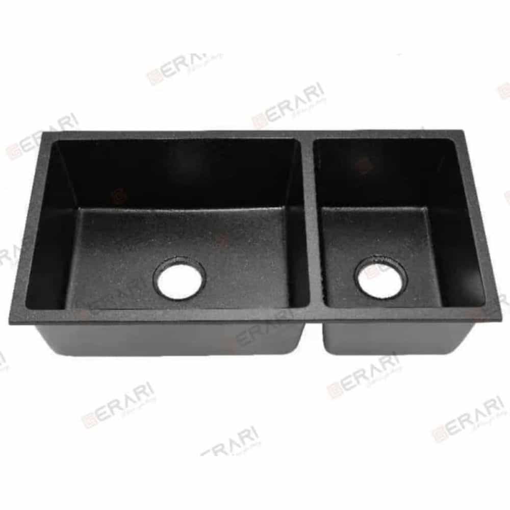 BỒN RỬA CHÉN ĐÔI GERARI GC.MB9047 ĐÁ GRANIT CAO CẤP BỀN ĐẸP