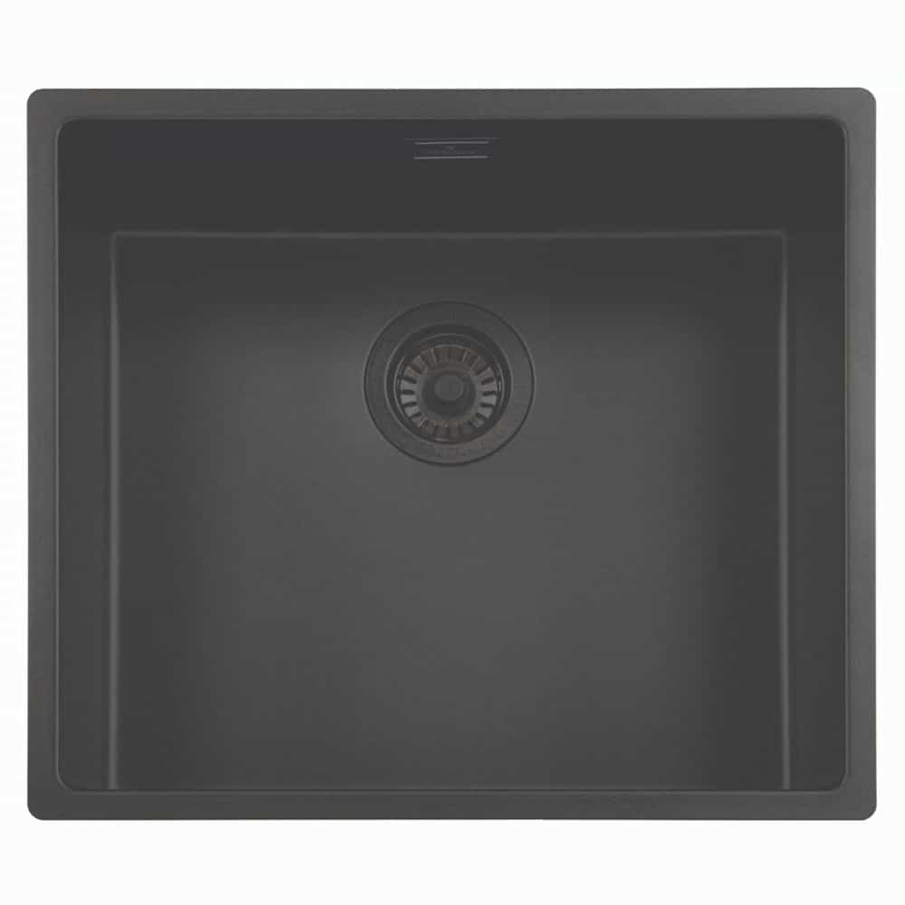 BỒN RỬA CHÉN ĐƠN INOX + REGINOX + NEW YORK 50 HMH.R34262 + INOX 304, ĐEN TĨNH ĐIỆN