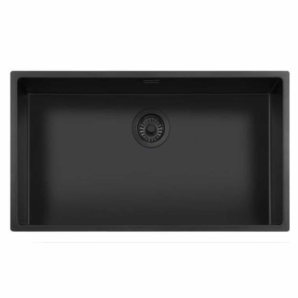 BỒN RỬA CHÉN ĐƠN INOX + REGINOX + NEW YORK 72 HMH.R34996 + INOX 304, MÀU ĐEN