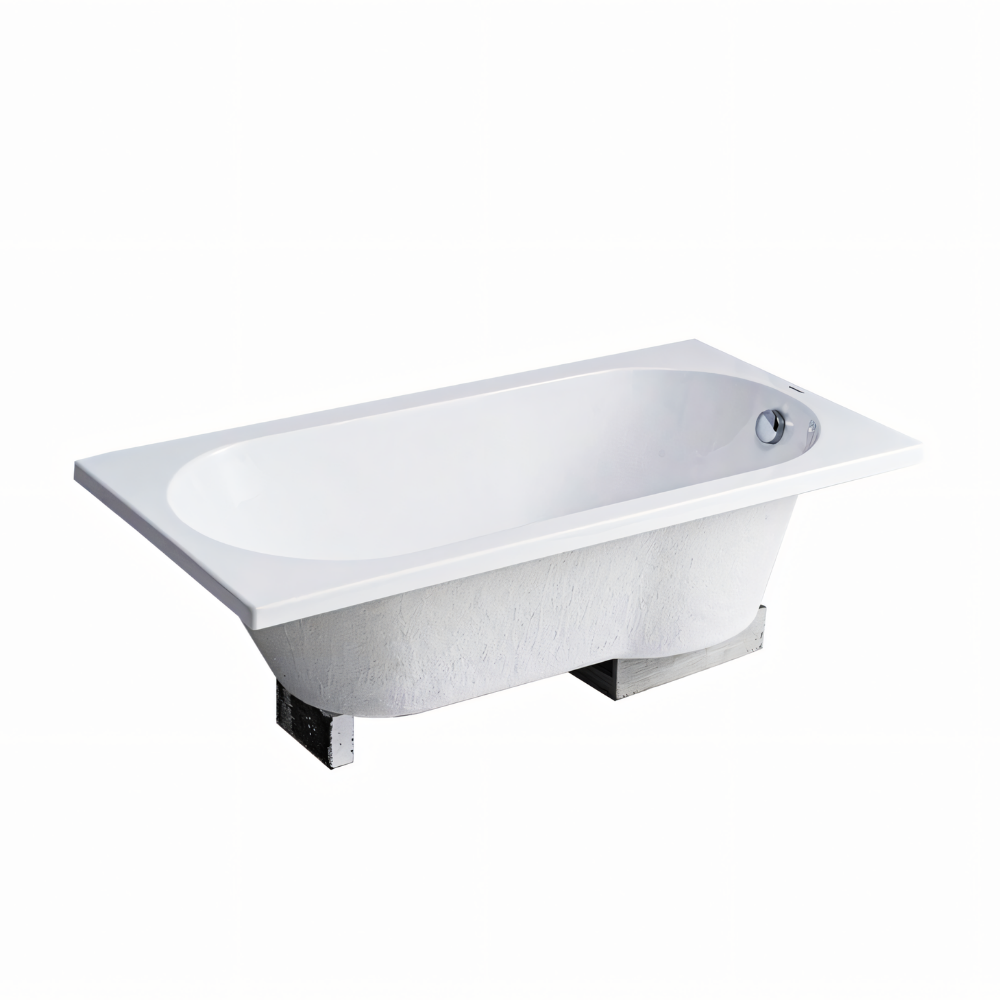 BỒN TẮM GÓC BRAVAT B25705W-5 ACRYLIC KÈM KHUNG CHẮC CHẮN