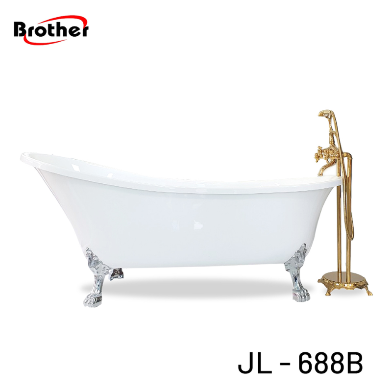 BỒN TẮM NGÂM BROTHER JL-688B 1750X710X750 ACRYLIC TRẮNG