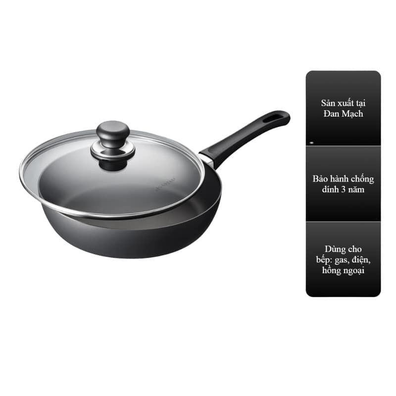 CHẢO CHỐNG DÍNH SÂU LÒNG SCANPAN CLASSIC 26CM 26101204 GREENTEK