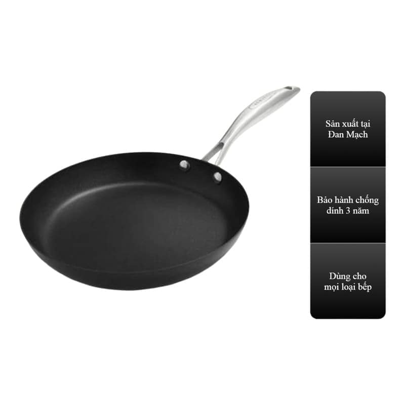 CHẢO CHỐNG DÍNH TỪ SCANPAN PRO IQ 28CM NHÔM ĐÚC, TAY CẦM INOX