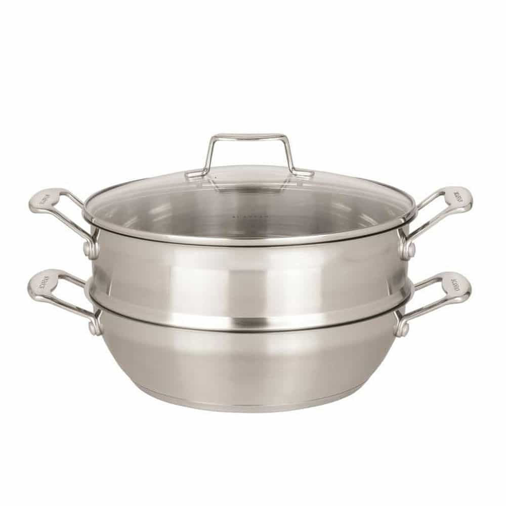 CHẢO INOX SÂU LÒNG SCANPAN IMPACT 32CM ĐÁY 3 LỚP, CÓ NẮP