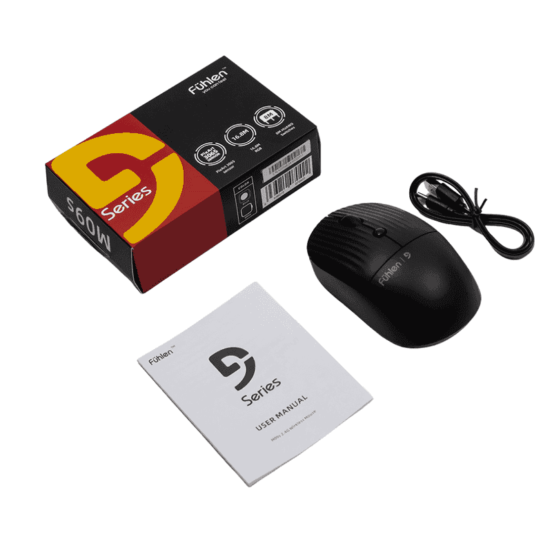 CHUỘT KHÔNG DÂY FUHLEN M09S SILENT CLICK LED RGB PIN SẠC