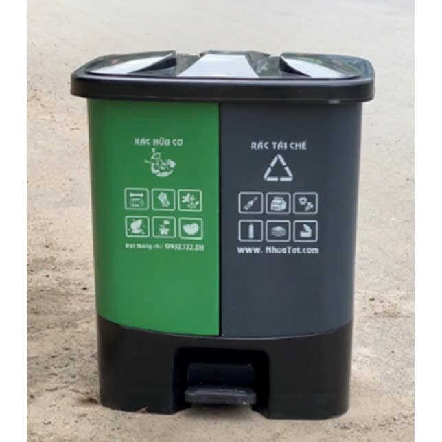 COMBO 10 THÙNG RÁC NẮP MỞ NHỰA NT TR-2N