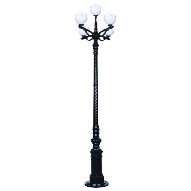 COMBO ĐÈN ĐƯỜNG EUROTO 086-330S NGOÀI TRỜI, 5 TAY CẦU SEN