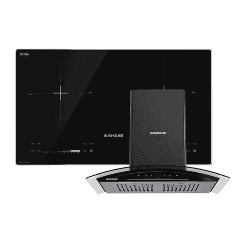 COMBO BẾP ĐIỆN TỪ ĐÔI & MÁY HÚT MÙI SUNHOUSE SHB-CB.QD02-BH