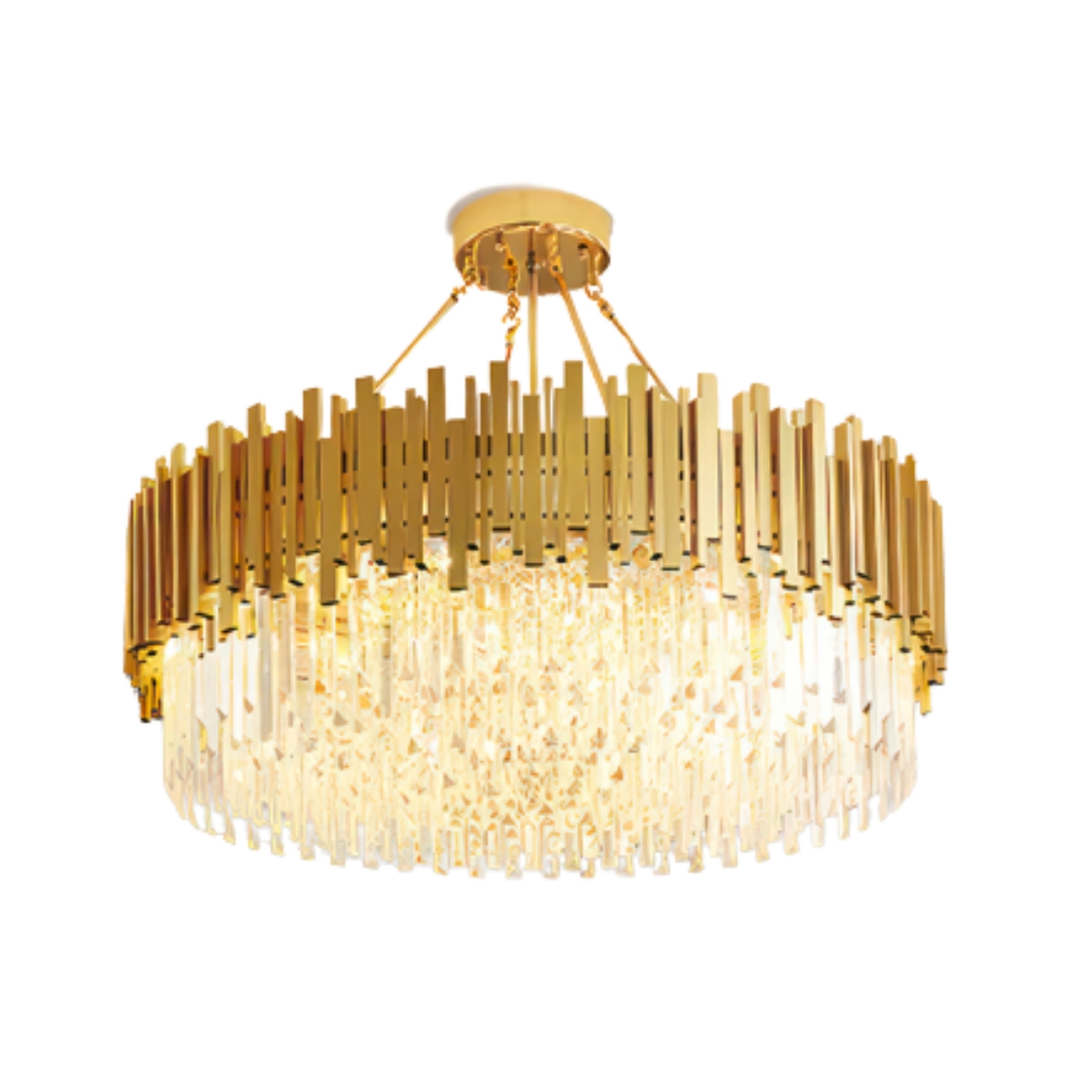 ĐÈN CHÙM CAO CẤP HIWA B00018-48 – 48CM, CHẤT LIỆU PHA LÊ SANG TRỌNG