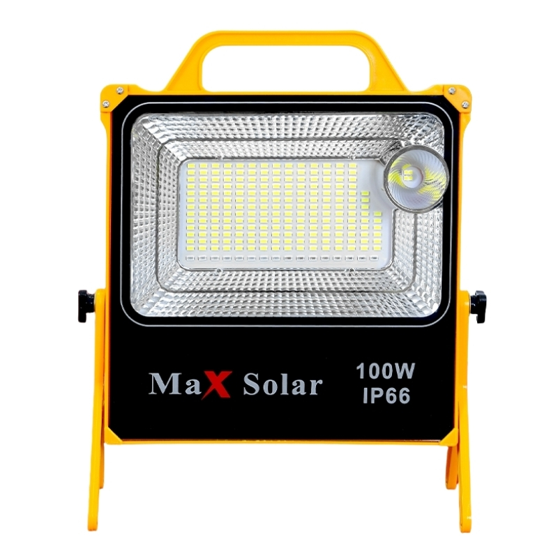 ĐÈN PIN XÁCH TAY NĂNG LƯỢNG MẶT TRỜI MAXSOLAR MS-T100W, PIN 12000 MAH, THỜI GIAN SÁNG 5–8H