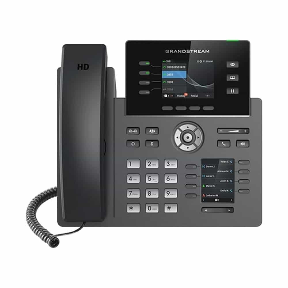ĐIỆN THOẠI IP GRANDSTREAM GRP2614 - MÀN HÌNH KÉP, WIFI BĂNG TẦN KÉP, BLUETOOTH, GIGABIT POE