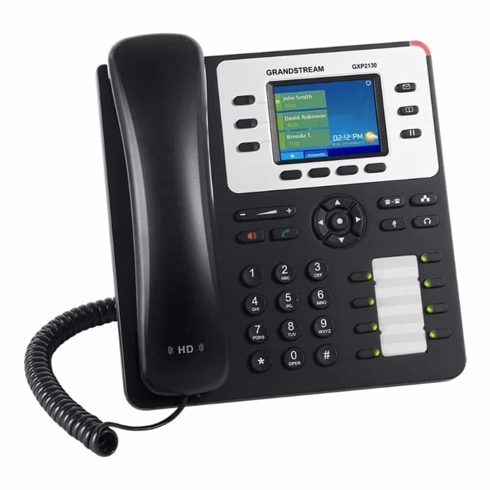 ĐIỆN THOẠI IP GRANDSTREAM GXP2130 - MÀN HÌNH MÀU, 8 PHÍM BLF, BLUETOOTH, GIGABIT POE