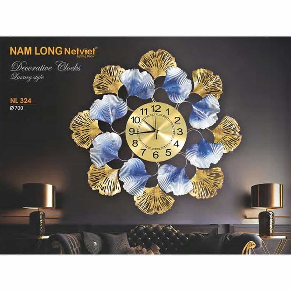 ĐỒNG HỒ TREO TƯỜNG TRANG TRÍ NETVIET NL 324