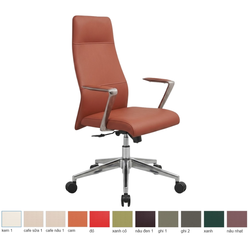 GHẾ XOAY GIÁM ĐỐC NỘI THẤT 190 GX253B-M(S11) DA CÔNG NGHIỆP