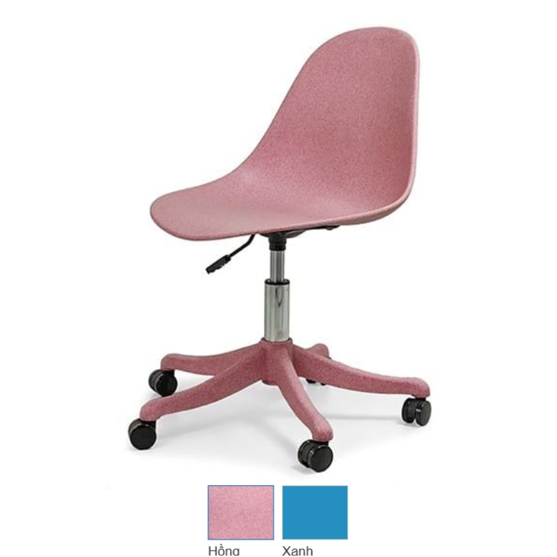 GHẾ XOAY HỌC SINH NỘI THẤT 190 GX2412 LƯNG NHỰA CHÂN SAO NHỰA